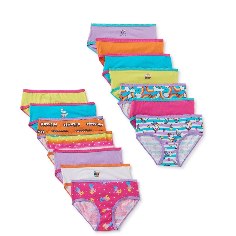 Brand new Girls Underwear 14 pack Hipsters Size 12,14,16,18